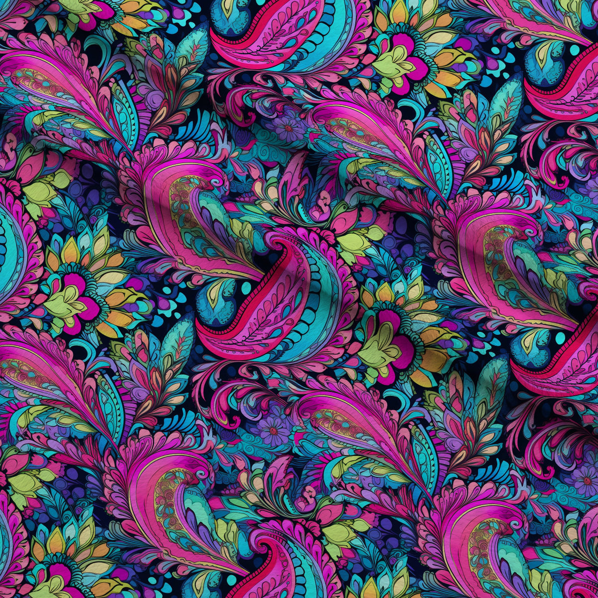 Electric Swirls Pattern 20 Minky Fabric — plush minky folded close-up preview (mv-minky-v1:lying)