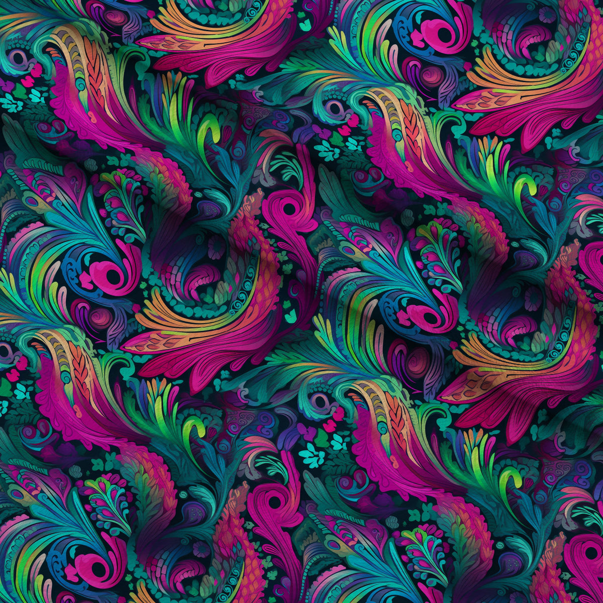Electric Swirls Pattern 7 Minky Fabric — plush minky folded close-up preview (mv-minky-v1:lying)