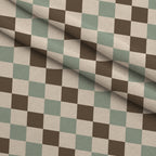 Espresso Lettering Pattern 1 Minky Fabric — plush minky folded close-up preview (mv-minky-v1:lying)