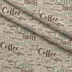 Espresso Lettering Pattern 10 Minky Fabric — plush minky folded close-up preview (mv-minky-v1:lying)