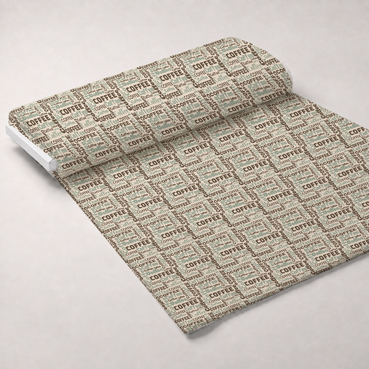 Espresso Lettering Pattern 11 Minky Fabric — plush minky unrolled bolt preview (mv-minky-v1:bolt)