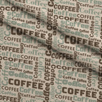 Espresso Lettering Pattern 11 Minky Fabric — plush minky folded close-up preview (mv-minky-v1:lying)