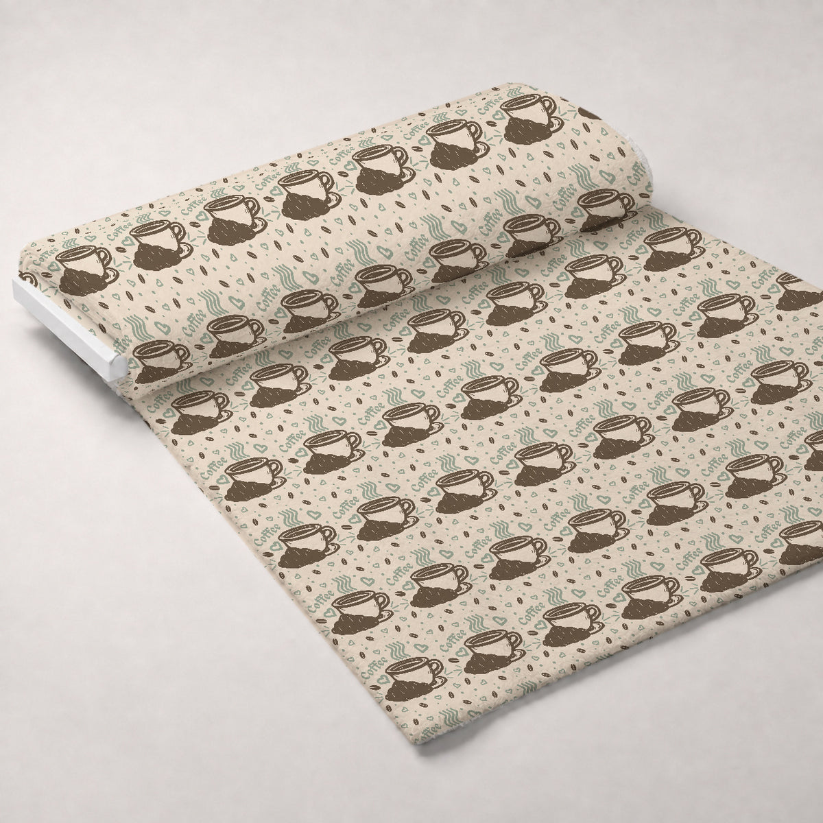 Espresso Lettering Pattern 12 Minky Fabric — plush minky unrolled bolt preview (mv-minky-v1:bolt)