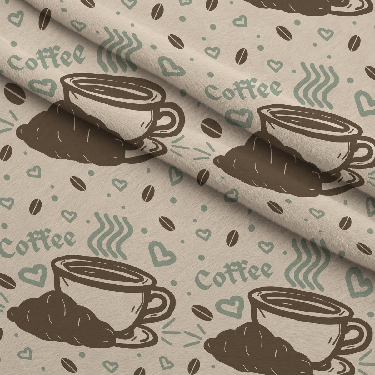 Espresso Lettering Pattern 12 Minky Fabric — plush minky folded close-up preview (mv-minky-v1:lying)