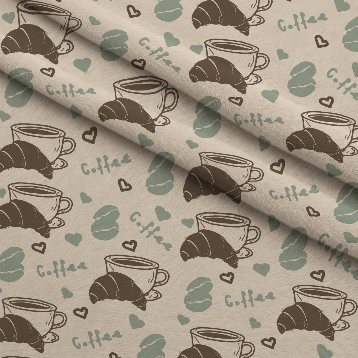 Espresso Lettering Pattern 13 Minky Fabric — plush minky folded close-up preview (mv-minky-v1:lying)