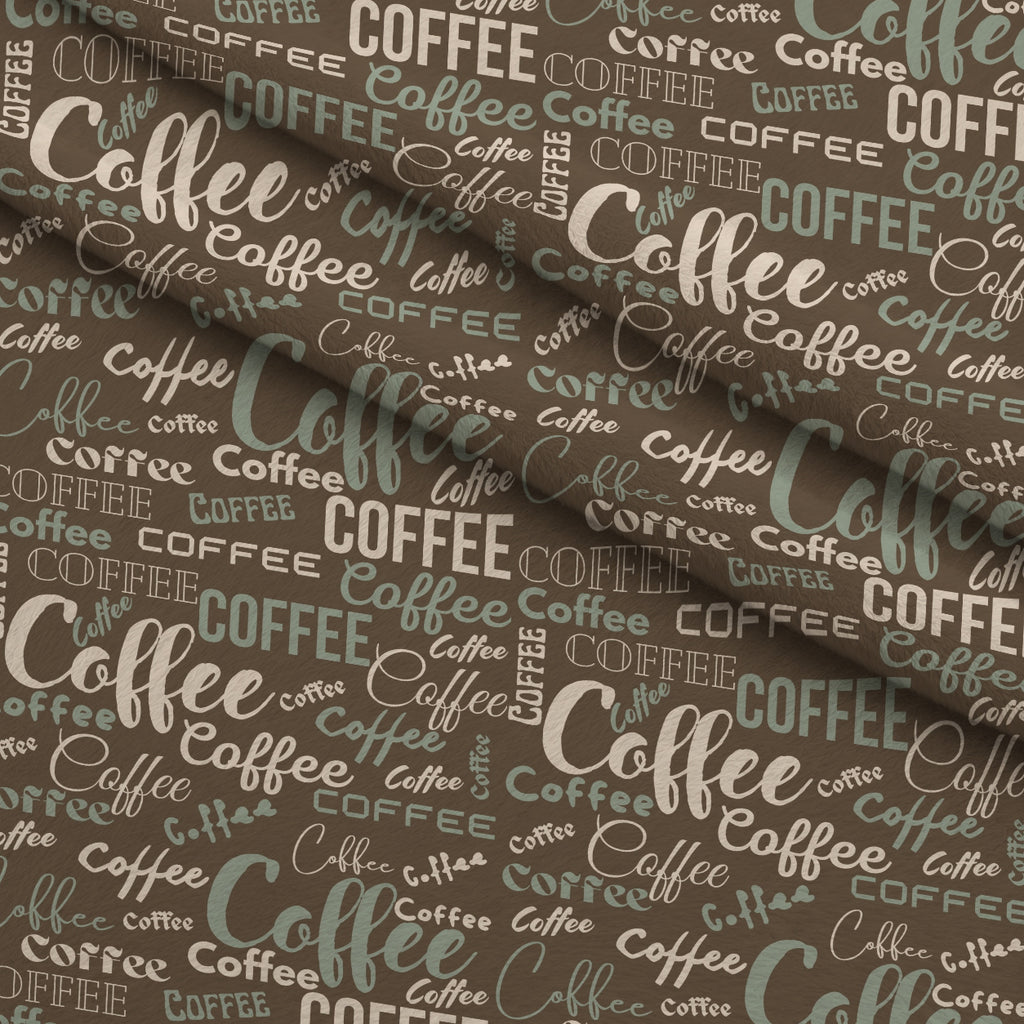 Espresso Lettering Pattern 14 Minky Fabric — plush minky folded close-up preview (mv-minky-v1:lying)