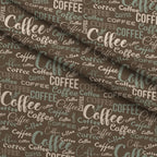 Espresso Lettering Pattern 14 Minky Fabric — plush minky folded close-up preview (mv-minky-v1:lying)