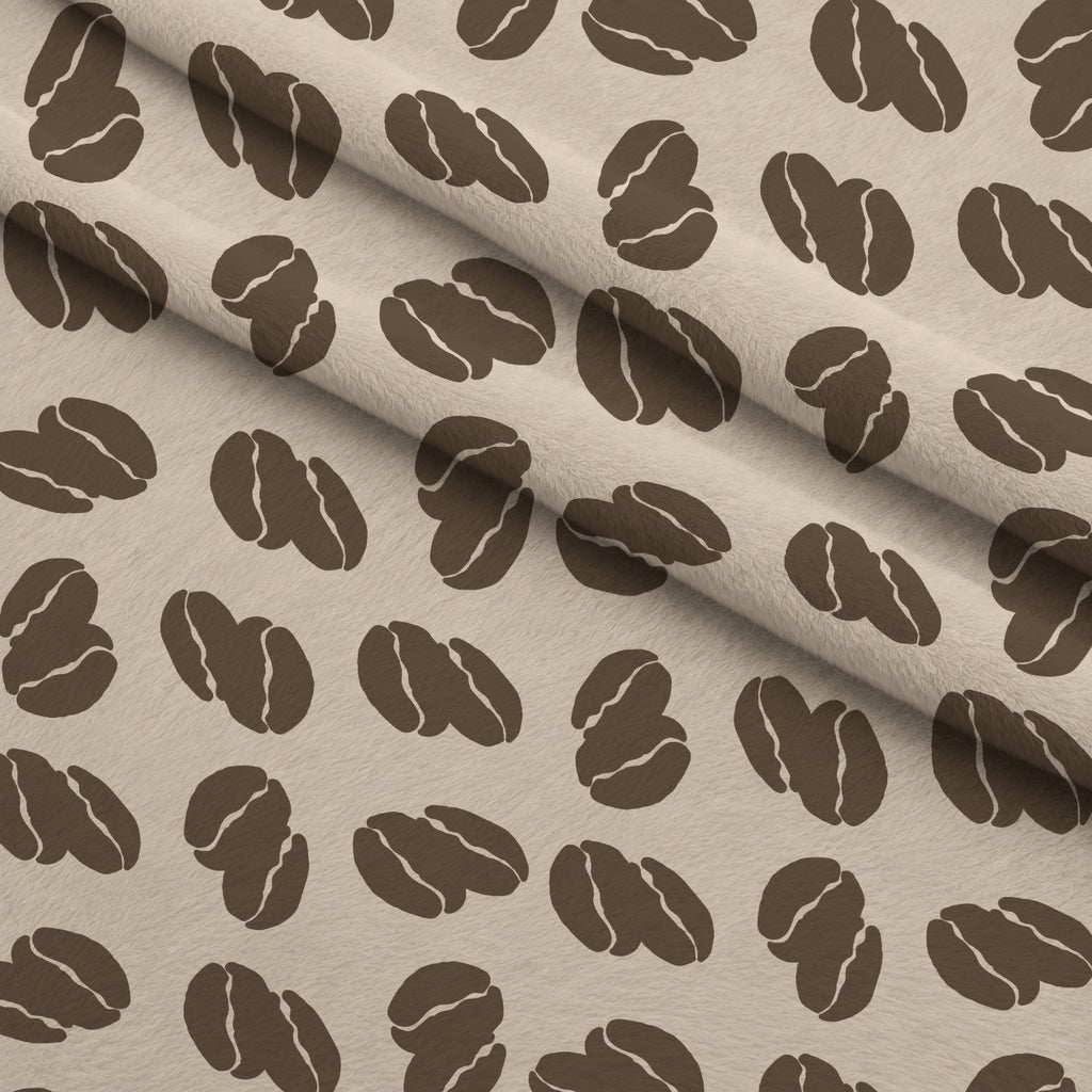 Espresso Lettering Pattern 16 Minky Fabric — plush minky folded close-up preview (mv-minky-v1:lying)