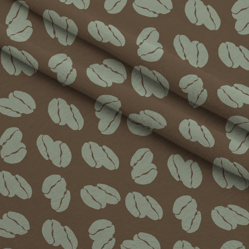 Espresso Lettering Pattern 17 Minky Fabric — plush minky folded close-up preview (mv-minky-v1:lying)