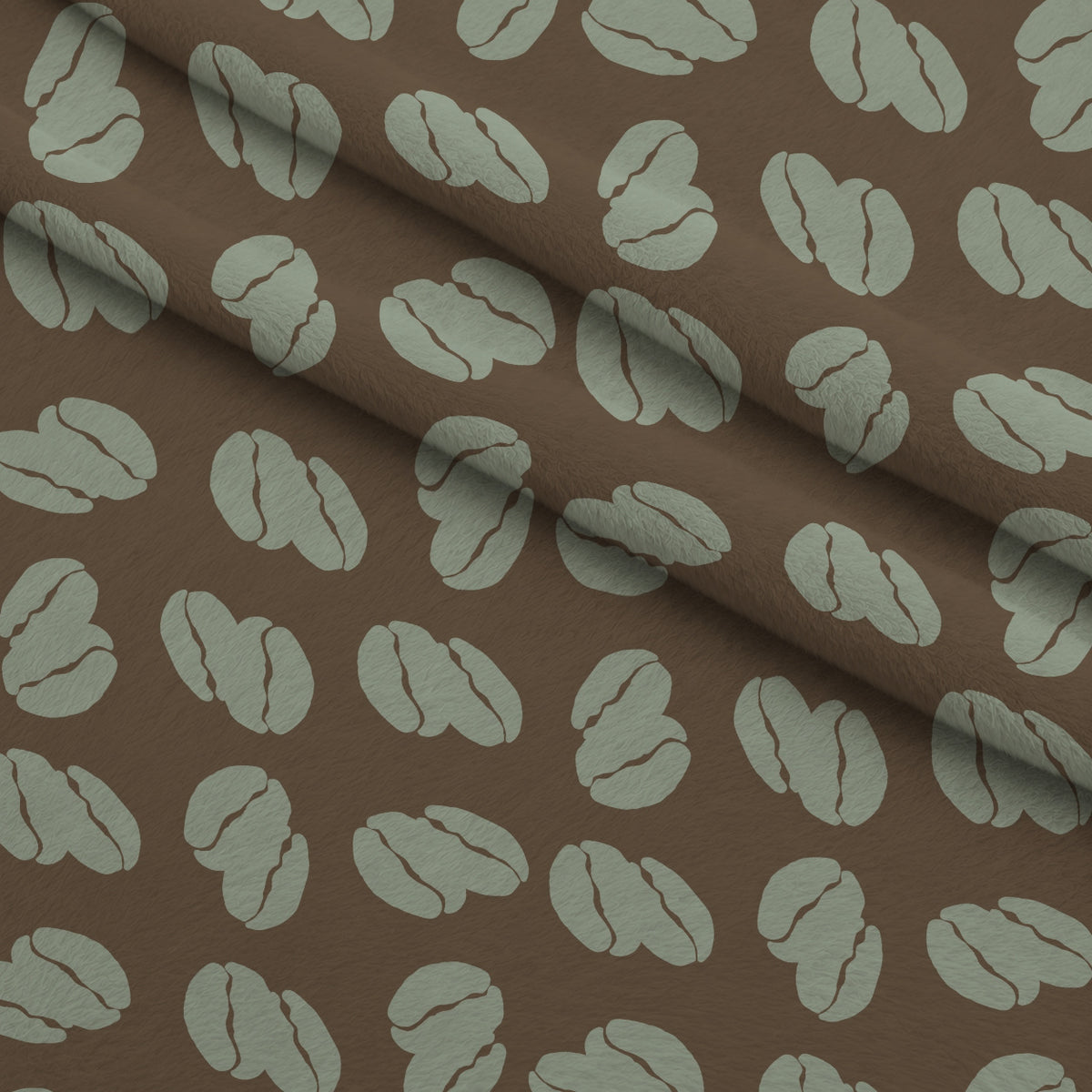 Espresso Lettering Pattern 17 Minky Fabric — plush minky folded close-up preview (mv-minky-v1:lying)