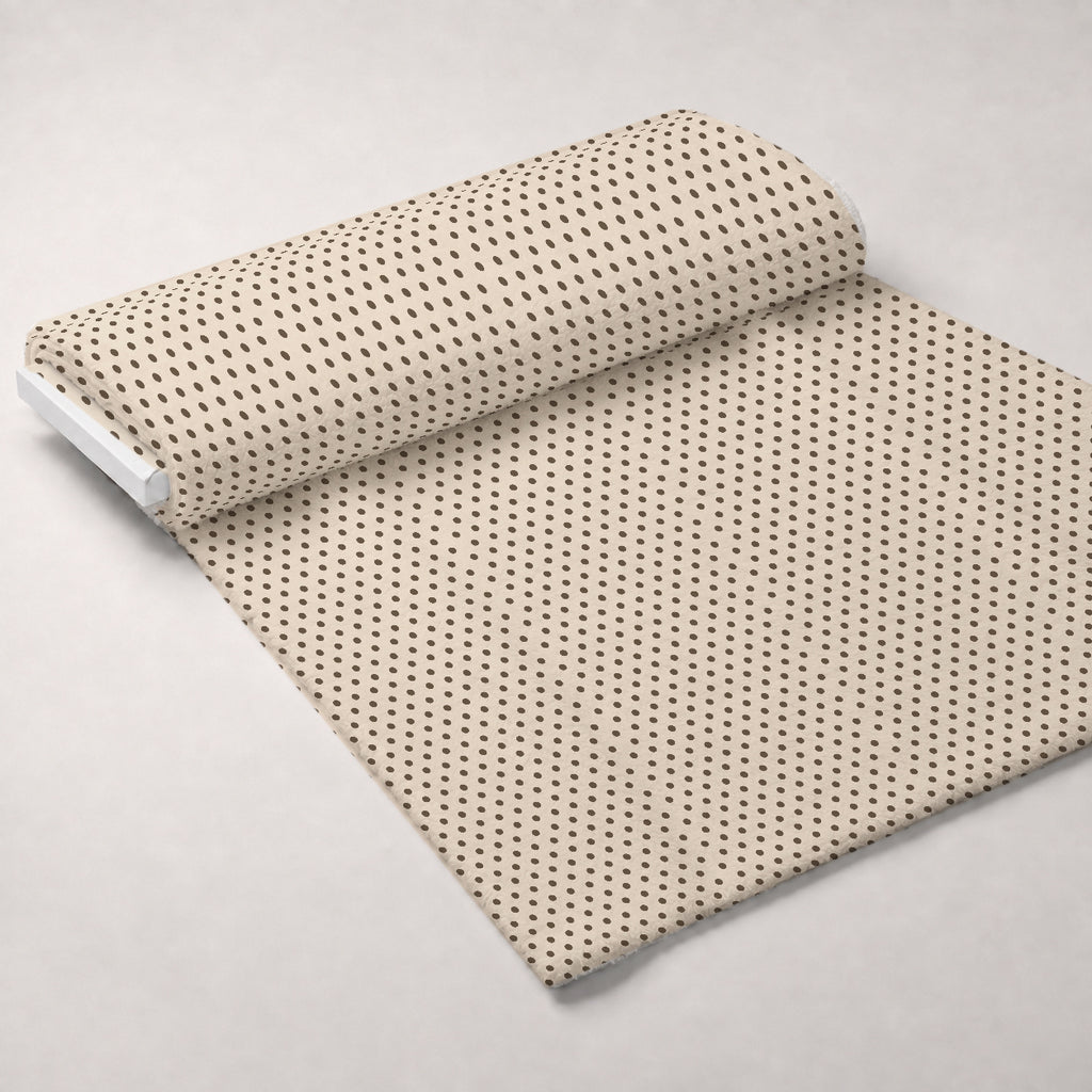 Espresso Lettering Pattern 2 Minky Fabric — plush minky unrolled bolt preview (mv-minky-v1:bolt)