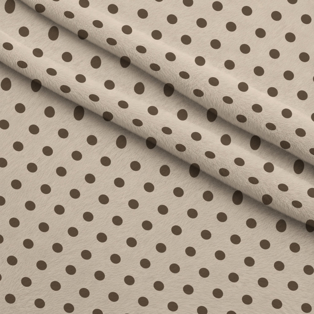 Espresso Lettering Pattern 2 Minky Fabric — plush minky folded close-up preview (mv-minky-v1:lying)