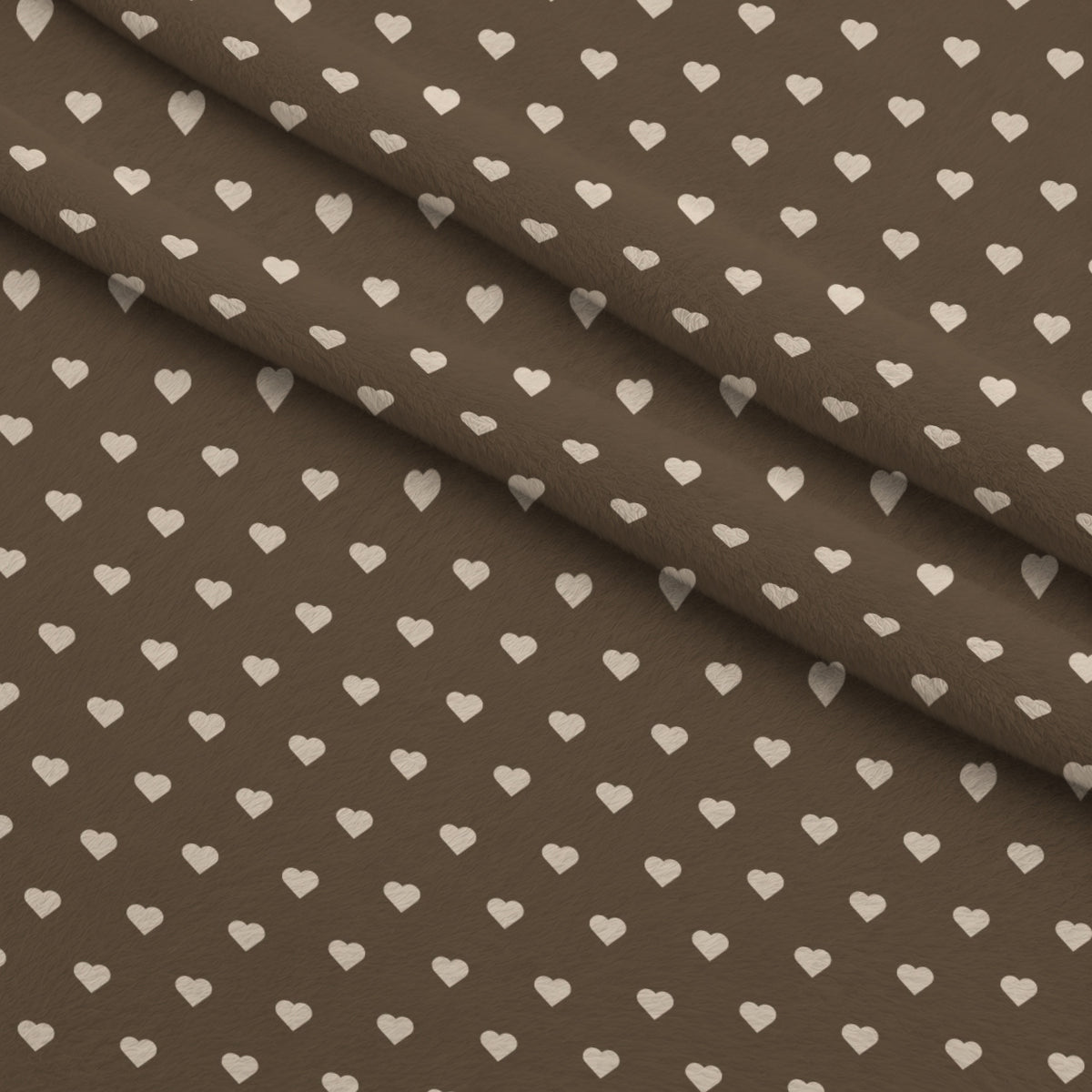 Espresso Lettering Pattern 5 Minky Fabric — plush minky folded close-up preview (mv-minky-v1:lying)