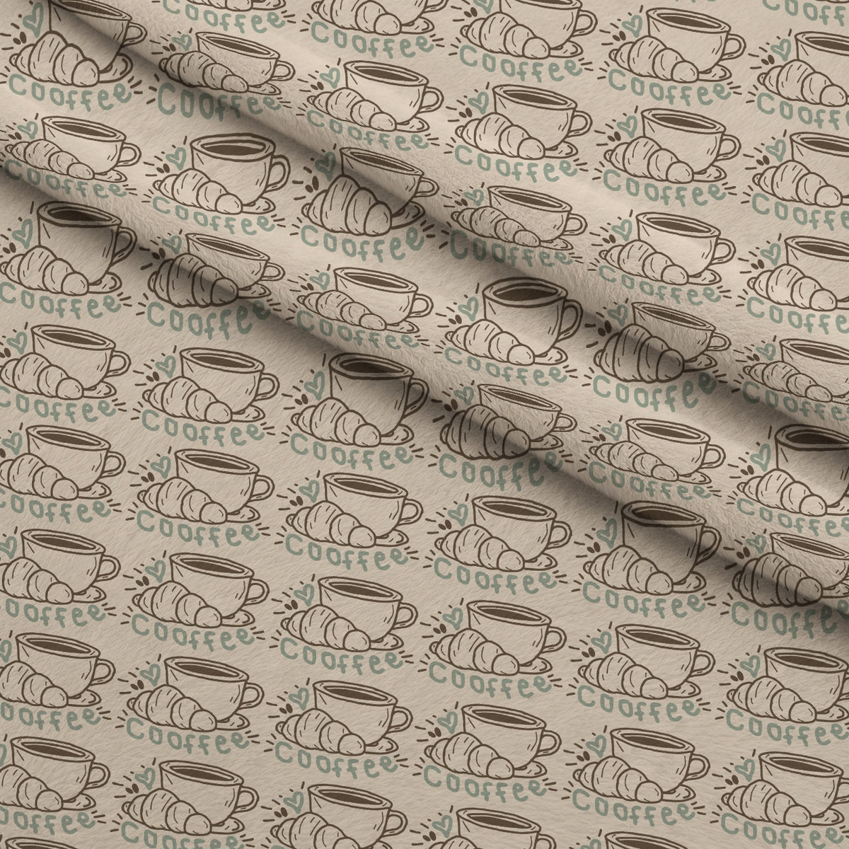 Espresso Lettering Pattern 7 Minky Fabric — plush minky folded close-up preview (mv-minky-v1:lying)