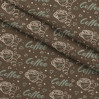 Espresso Lettering Pattern 9 Minky Fabric — plush minky folded close-up preview (mv-minky-v1:lying)