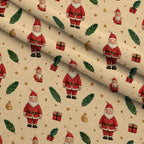 Evergreen Christmas Cheer Pattern 1 Minky Fabric — plush minky folded close-up preview (mv-minky-v1:lying)