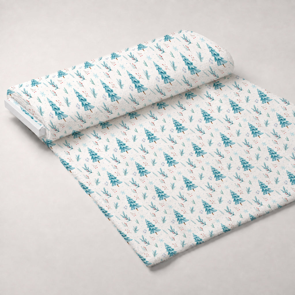 Evergreen Christmas Cheer Pattern 11 Minky Fabric — plush minky unrolled bolt preview (mv-minky-v1:bolt)