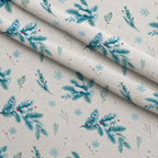 Evergreen Christmas Cheer Pattern 12 Minky Fabric — plush minky folded close-up preview (mv-minky-v1:lying)
