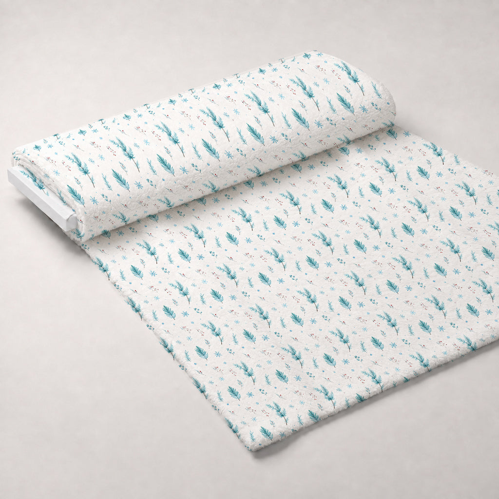 Evergreen Christmas Cheer Pattern 14 Minky Fabric — plush minky unrolled bolt preview (mv-minky-v1:bolt)
