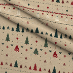 Evergreen Christmas Cheer Pattern 15 Minky Fabric — plush minky folded close-up preview (mv-minky-v1:lying)