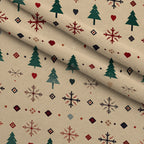 Evergreen Christmas Cheer Pattern 16 Minky Fabric — plush minky folded close-up preview (mv-minky-v1:lying)