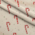 Evergreen Christmas Cheer Pattern 17 Minky Fabric — plush minky folded close-up preview (mv-minky-v1:lying)