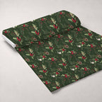 Evergreen Christmas Cheer Pattern 18 Minky Fabric — plush minky unrolled bolt preview (mv-minky-v1:bolt)
