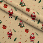 Evergreen Christmas Cheer Pattern 21 Minky Fabric — plush minky folded close-up preview (mv-minky-v1:lying)
