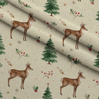 Evergreen Christmas Cheer Pattern 23 Minky Fabric — plush minky folded close-up preview (mv-minky-v1:lying)