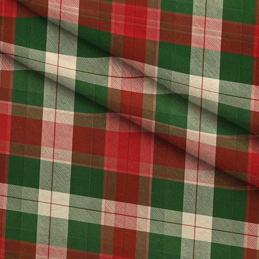 Evergreen Christmas Cheer Pattern 26 Minky Fabric — plush minky folded close-up preview (mv-minky-v1:lying)