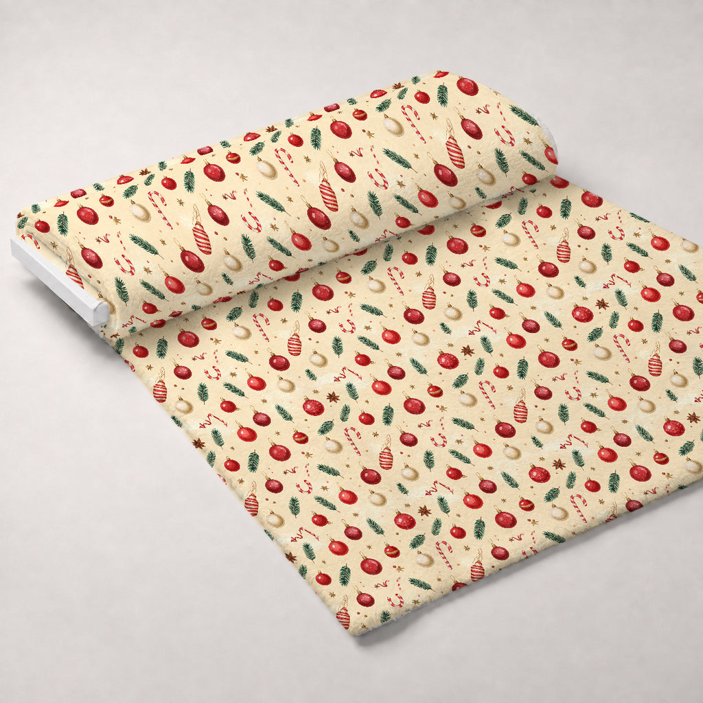 Evergreen Christmas Cheer Pattern 8 Minky Fabric — plush minky unrolled bolt preview (mv-minky-v1:bolt)