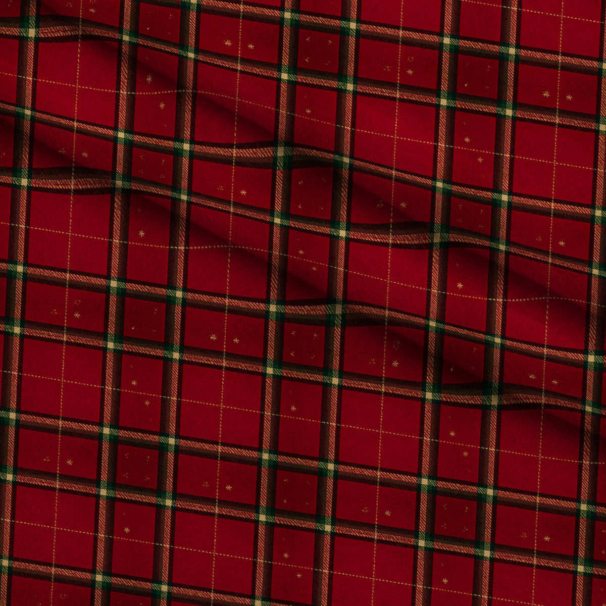 Evergreen Hearth Plaid Pattern 14 Minky Fabric — plush minky folded close-up preview (mv-minky-v1:lying)