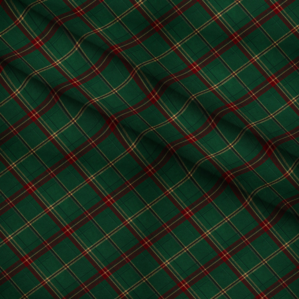 Evergreen Hearth Plaid Pattern 16 Minky Fabric — plush minky folded close-up preview (mv-minky-v1:lying)