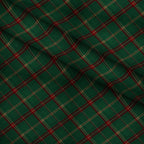 Evergreen Hearth Plaid Pattern 16 Minky Fabric — plush minky folded close-up preview (mv-minky-v1:lying)