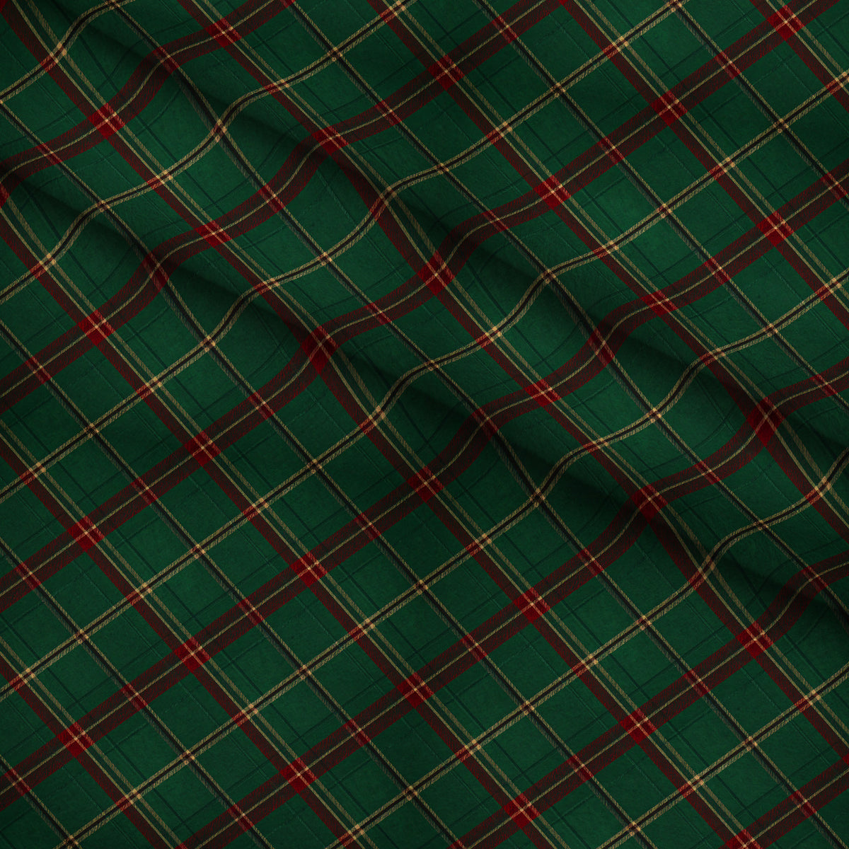Evergreen Hearth Plaid Pattern 16 Minky Fabric — plush minky folded close-up preview (mv-minky-v1:lying)