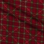 Evergreen Hearth Plaid Pattern 18 Minky Fabric — plush minky folded close-up preview (mv-minky-v1:lying)
