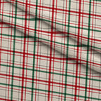 Evergreen Hearth Plaid Pattern 2 Minky Fabric — plush minky folded close-up preview (mv-minky-v1:lying)