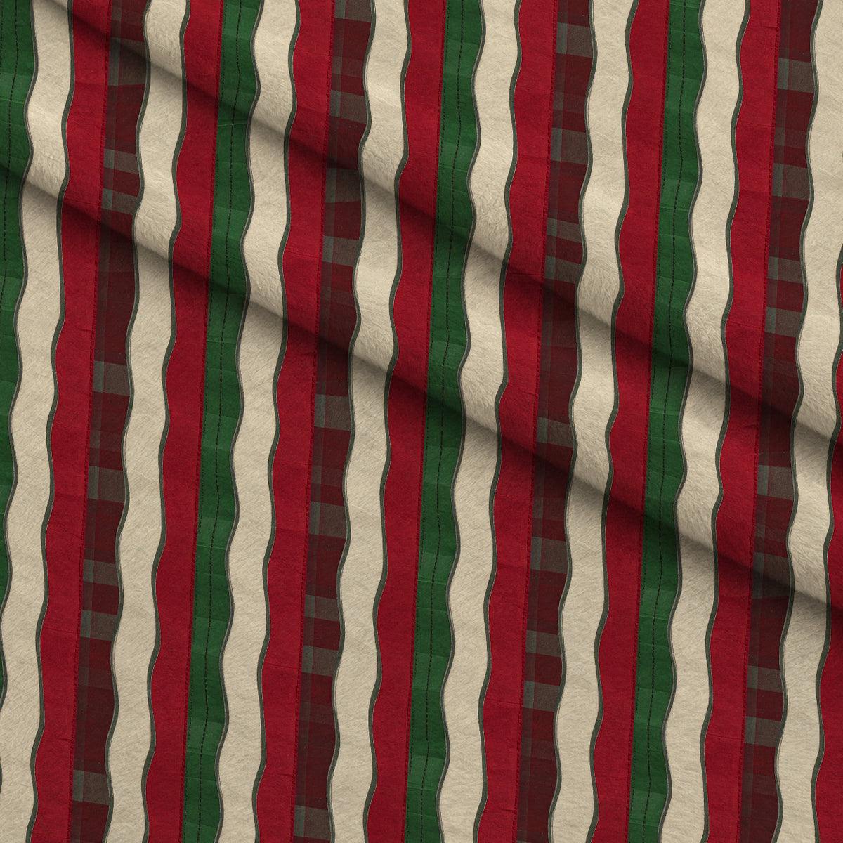 Evergreen Hearth Plaid Pattern 20 Minky Fabric — plush minky folded close-up preview (mv-minky-v1:lying)