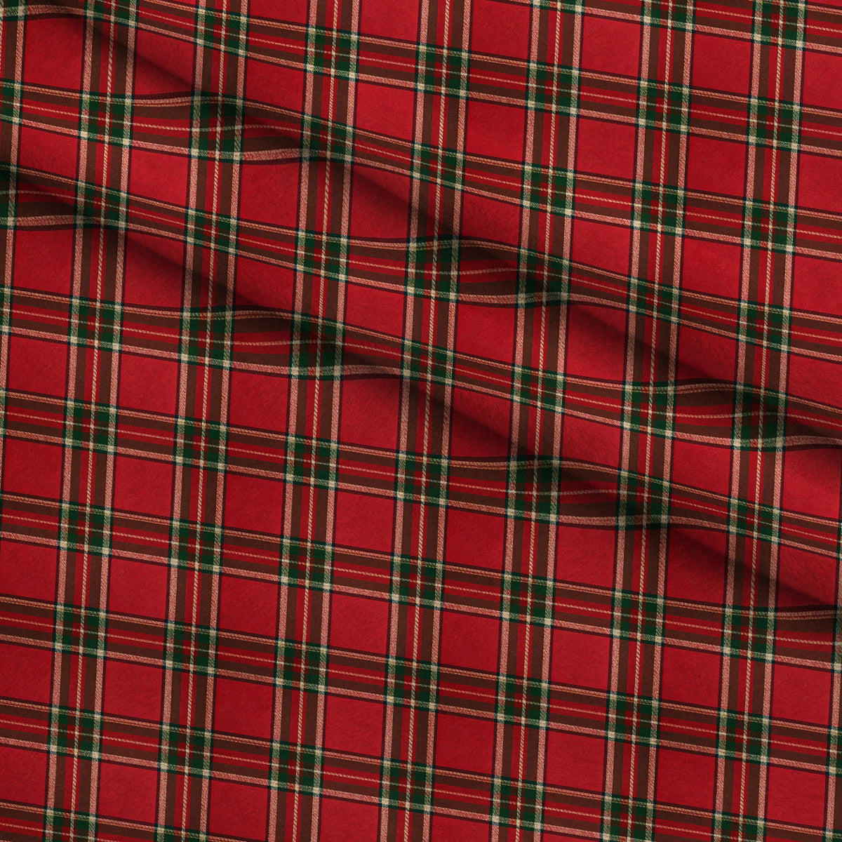 Evergreen Hearth Plaid Pattern 21 Minky Fabric — plush minky folded close-up preview (mv-minky-v1:lying)