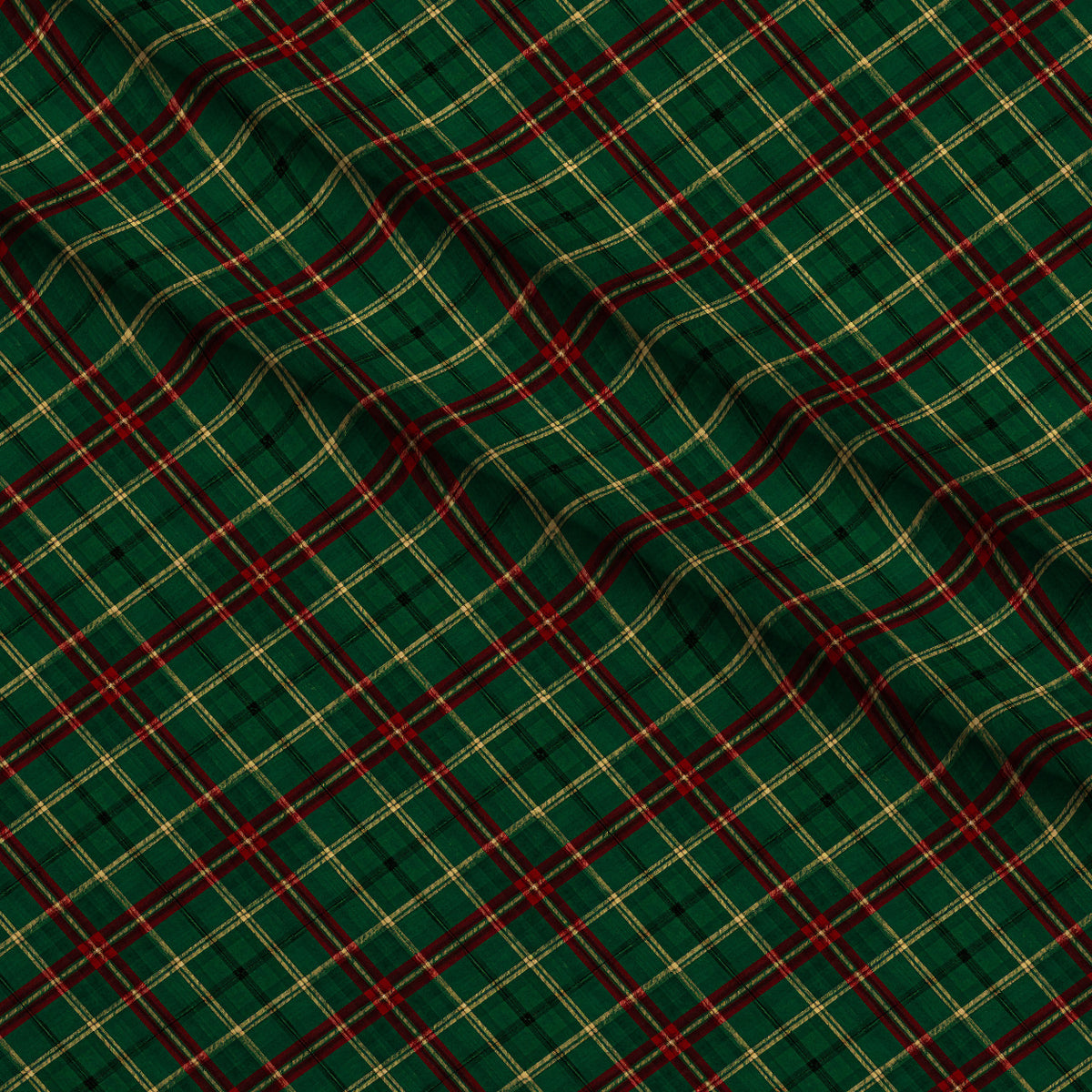 Evergreen Hearth Plaid Pattern 25 Minky Fabric — plush minky folded close-up preview (mv-minky-v1:lying)