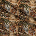 Evergreen Hearth Stories Pattern 7 Minky Fabric — plush minky folded close-up preview (mv-minky-v1:lying)