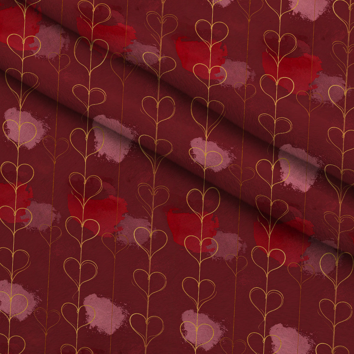 Evergreen Hearthlight Pattern 13 Minky Fabric — plush minky folded close-up preview (mv-minky-v1:lying)