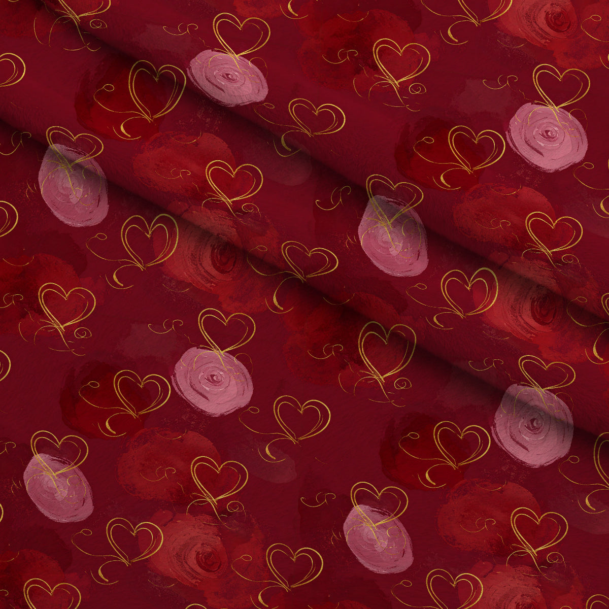 Evergreen Hearthlight Pattern 14 Minky Fabric — plush minky folded close-up preview (mv-minky-v1:lying)