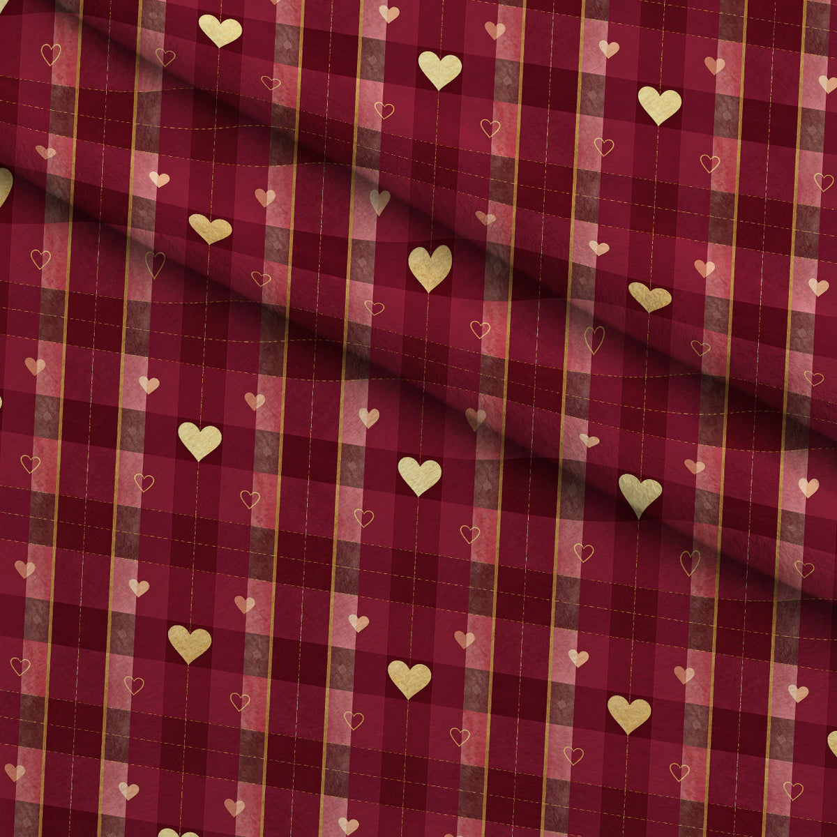 Evergreen Hearthlight Pattern 16 Minky Fabric — plush minky folded close-up preview (mv-minky-v1:lying)