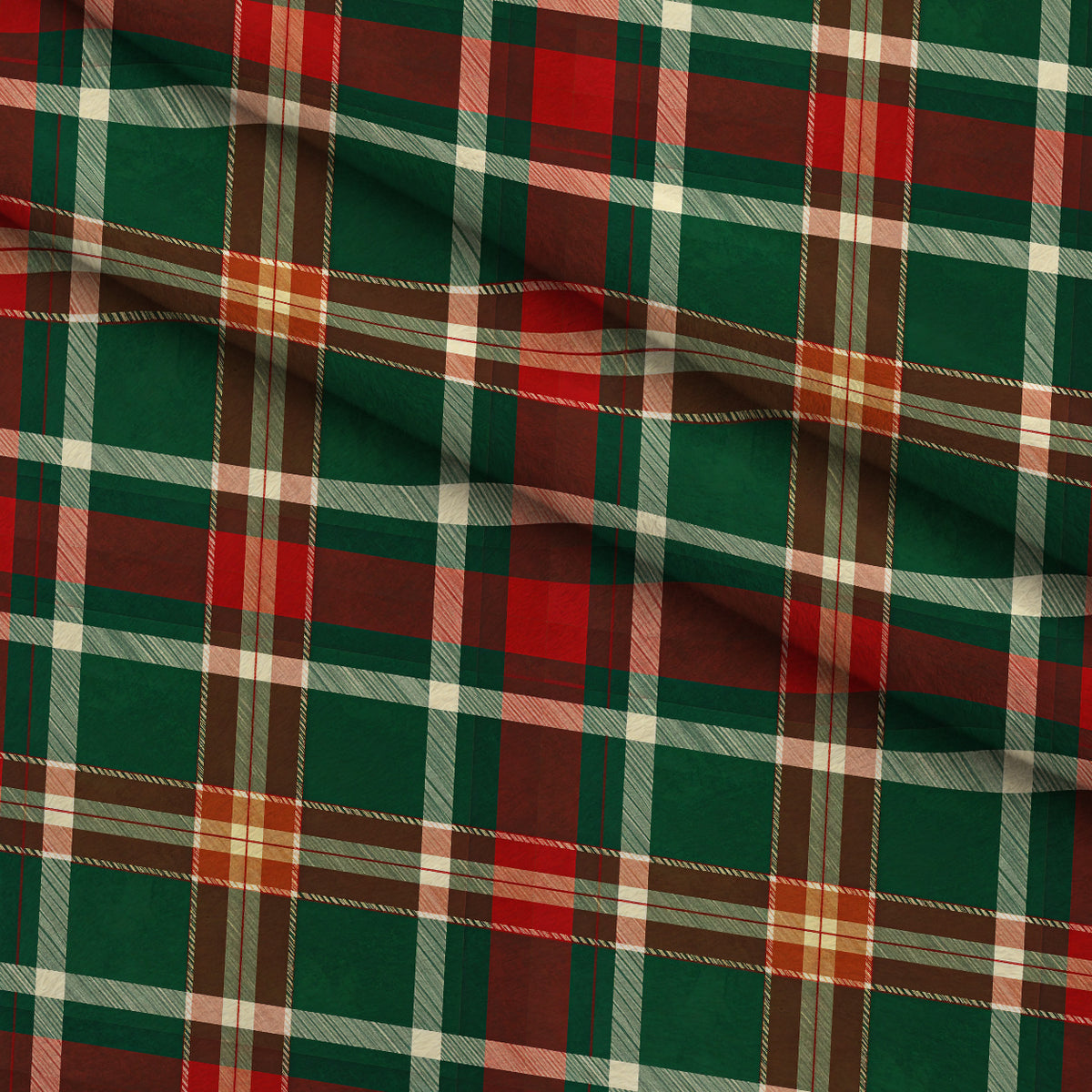 Evergreen Hearthlight Pattern 17 Minky Fabric — plush minky folded close-up preview (mv-minky-v1:lying)