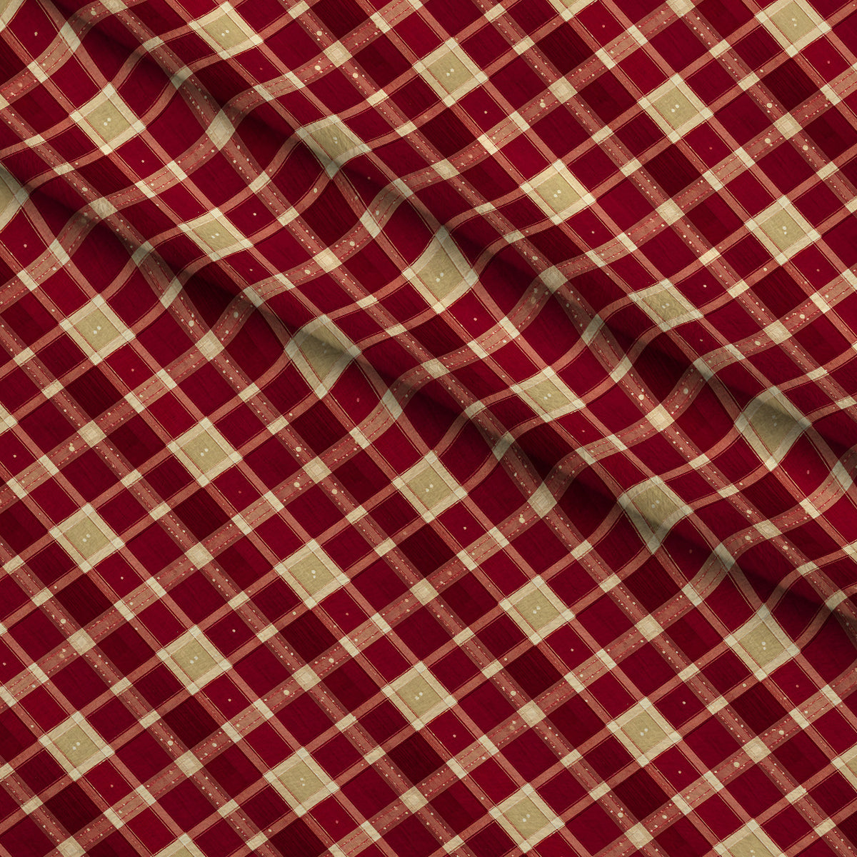 Evergreen Hearthlight Pattern 2 Minky Fabric — plush minky folded close-up preview (mv-minky-v1:lying)