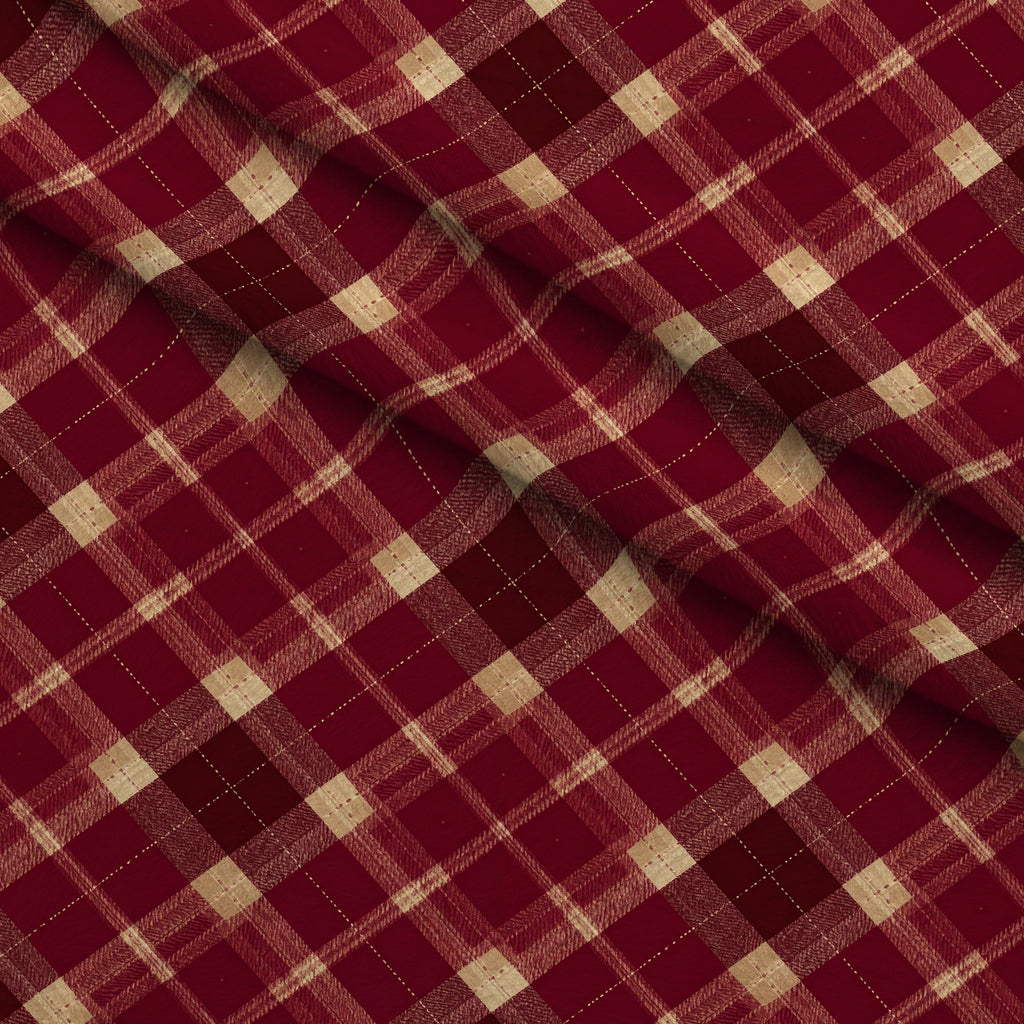 Evergreen Hearthlight Pattern 21 Minky Fabric — plush minky folded close-up preview (mv-minky-v1:lying)