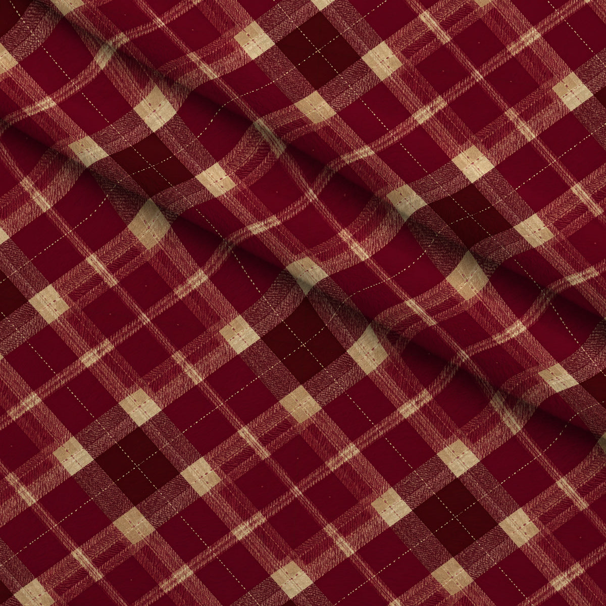 Evergreen Hearthlight Pattern 21 Minky Fabric — plush minky folded close-up preview (mv-minky-v1:lying)