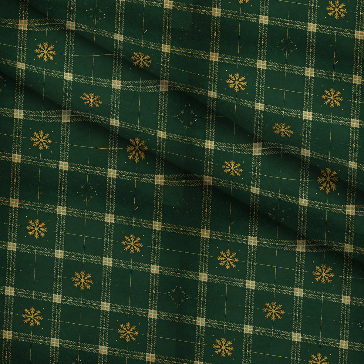 Evergreen Hearthlight Pattern 4 Minky Fabric — plush minky folded close-up preview (mv-minky-v1:lying)