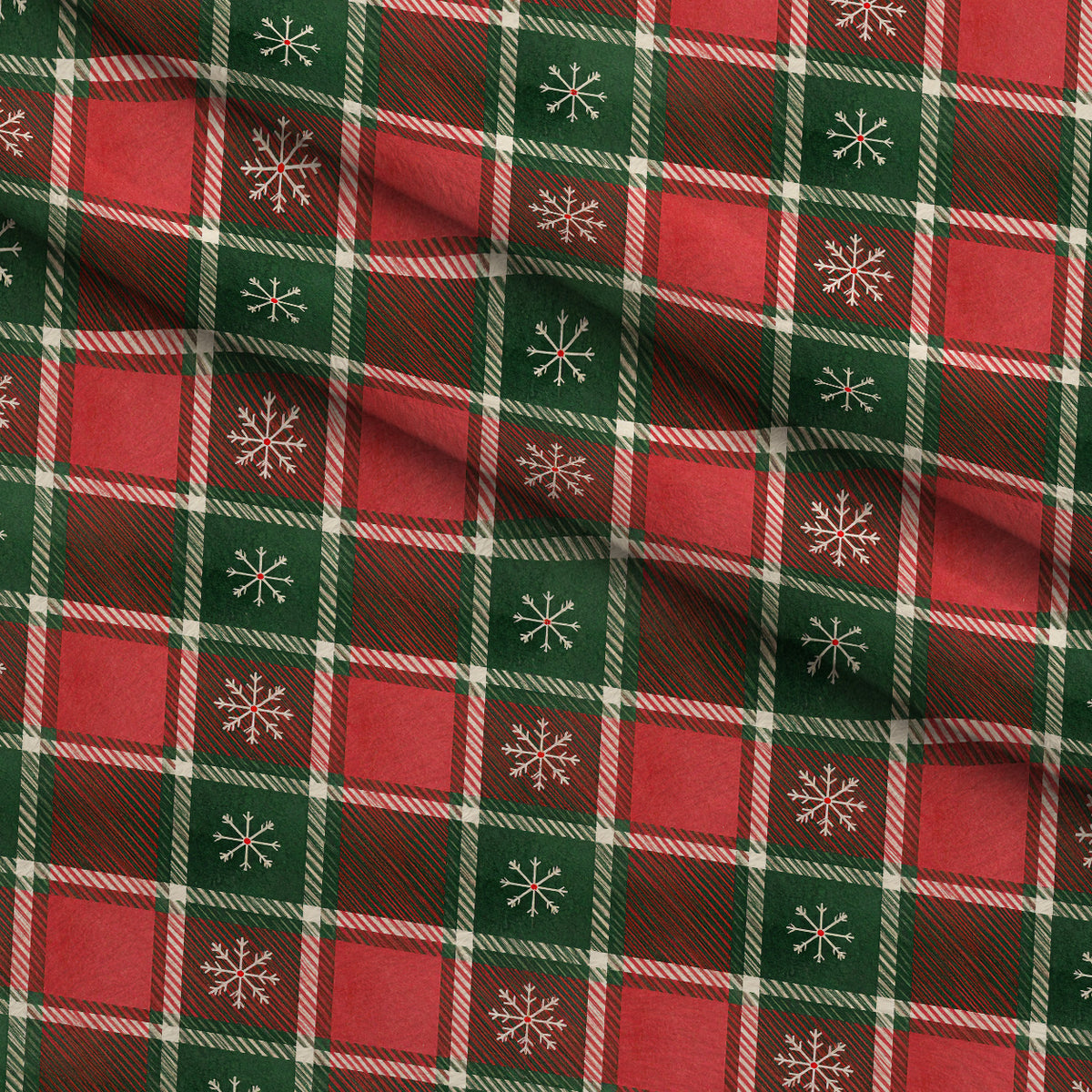 Evergreen Hearthlight Pattern 5 Minky Fabric — plush minky folded close-up preview (mv-minky-v1:lying)